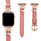 Correa Apple Watch chic con charms brillantes para un look radiante, amor y corazones, modelo Erdia