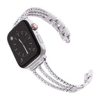 Correa Apple Watch, cristales brillantes, diseño refinado y cierre práctico, ideal para fiestas, modelo Kendja