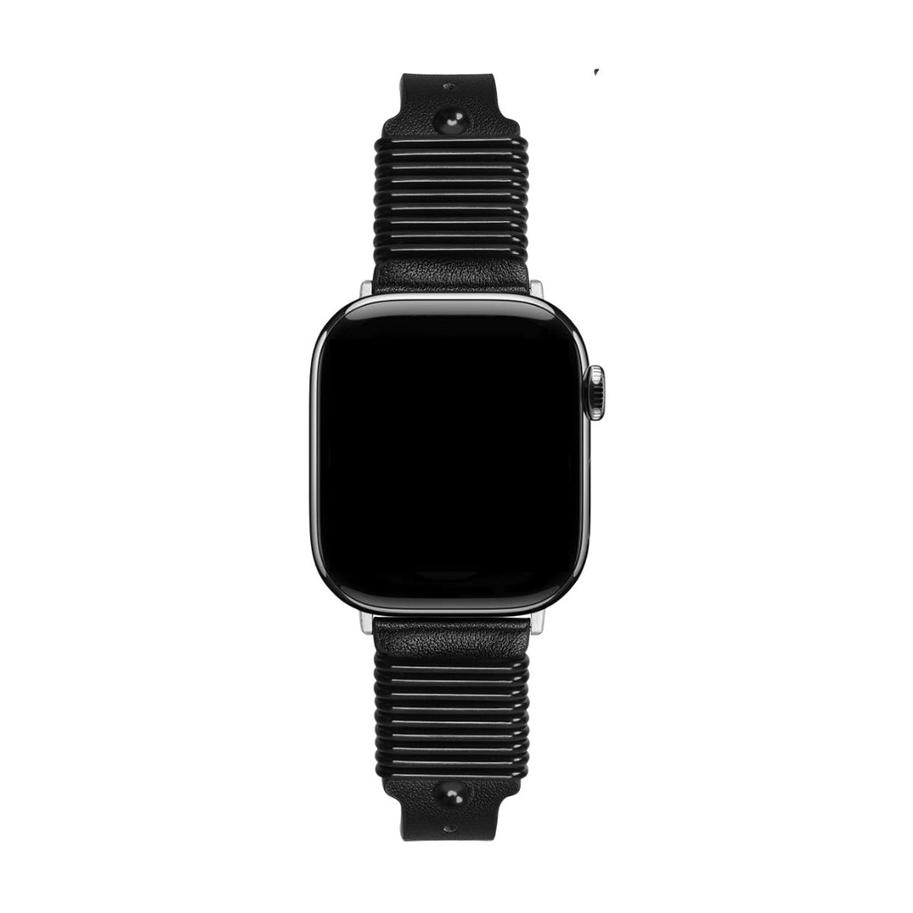 Correa Apple Watch de anillas metálicas, hebilla de espiga, para mujer, modelo Zenda