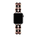 Correa Apple Watch de acero inoxidable, eslabón Gourmette entrelazado, múltiples acabados, modelo Kelda