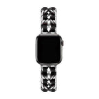 Correa Apple Watch de acero inoxidable, eslabón Gourmette entrelazado, múltiples acabados, modelo Kelda