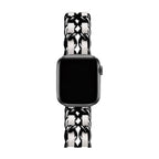 Correa Apple Watch de acero inoxidable, eslabón Gourmette entrelazado, múltiples acabados, modelo Kelda
