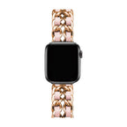 Correa Apple Watch de acero inoxidable, eslabón Gourmette entrelazado, múltiples acabados, modelo Kelda