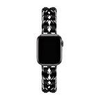 Correa Apple Watch de acero inoxidable, eslabón Gourmette entrelazado, múltiples acabados, modelo Kelda