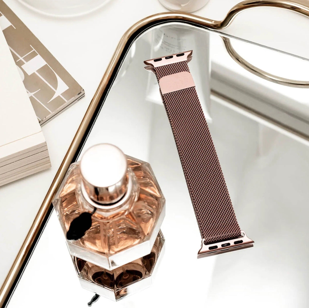 Correa de Apple Watch, de acero inoxidable, unisex, modelo Vyrn