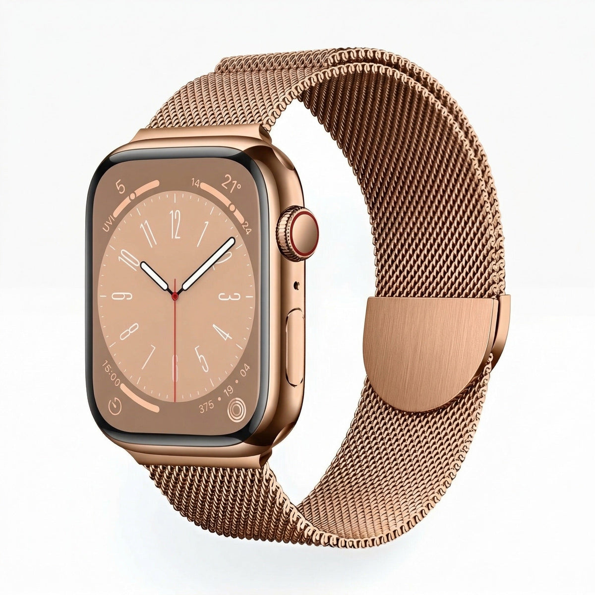 Correa de Apple Watch, de acero inoxidable, unisex, modelo Vyrn