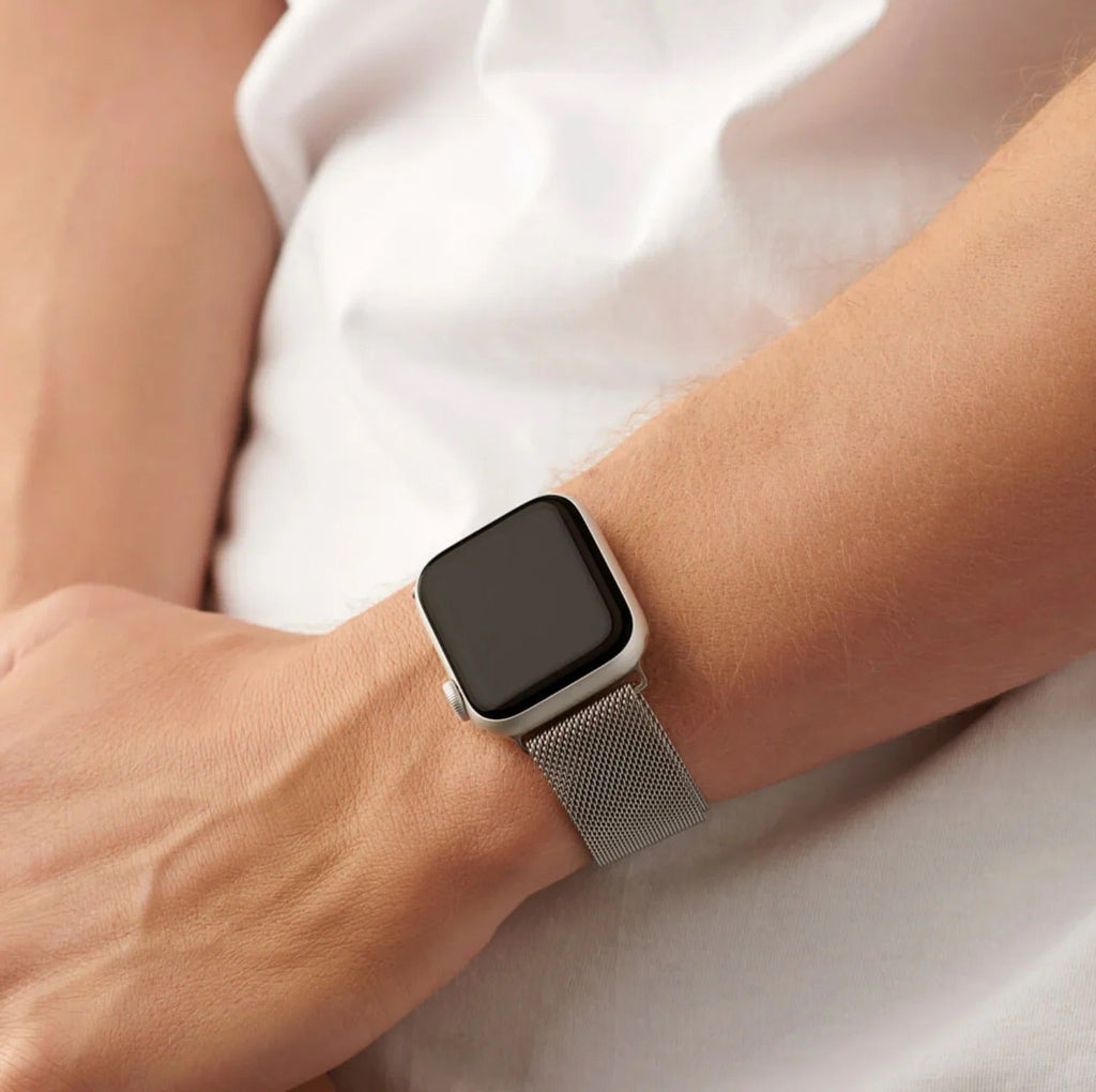 Correa de Apple Watch, de acero inoxidable, unisex, modelo Vyrn