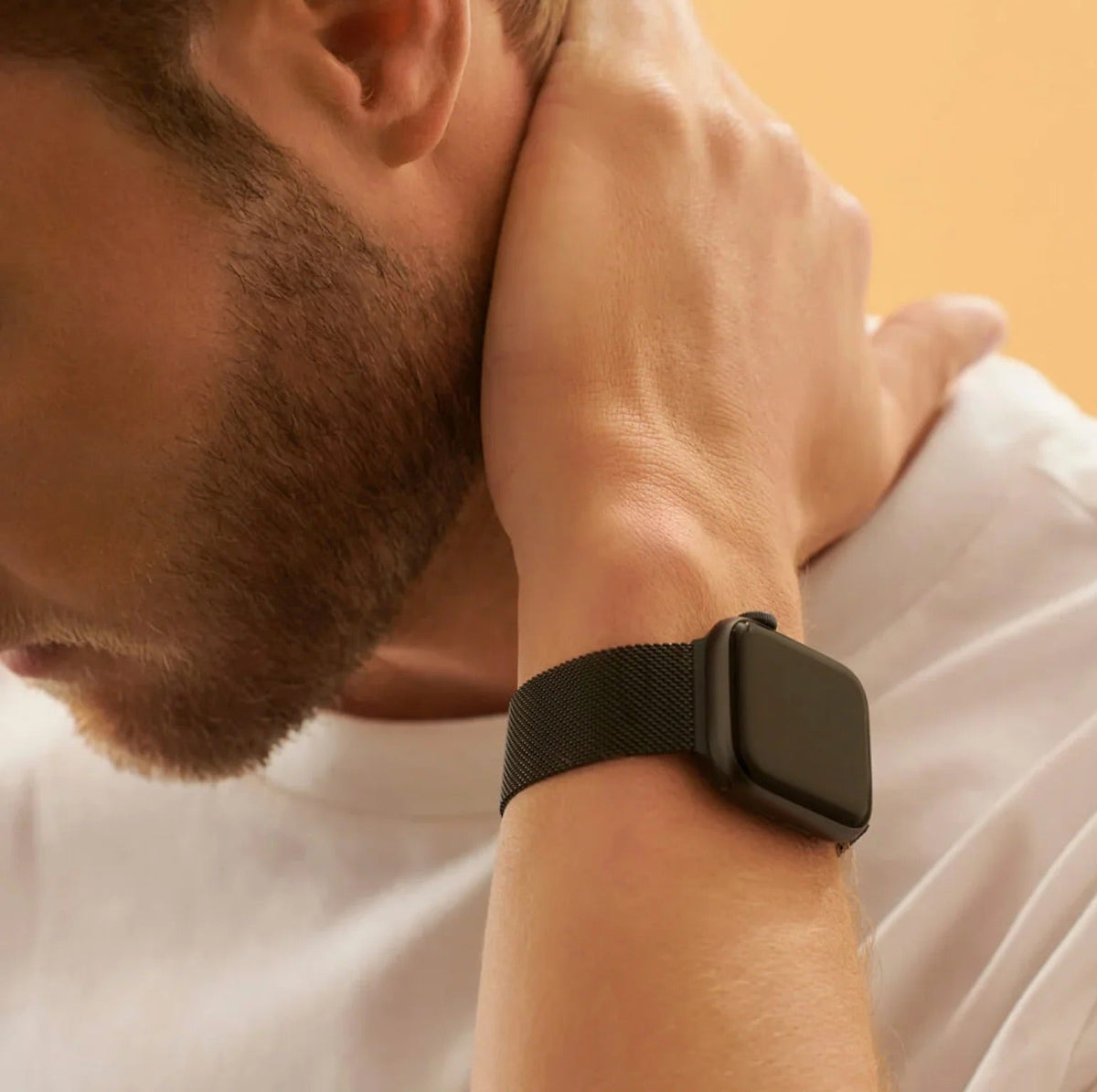 Correa de Apple Watch, de acero inoxidable, unisex, modelo Vyrn