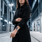 Correa Apple Watch, de acero inoxidable, para mujer, modelo Lorena