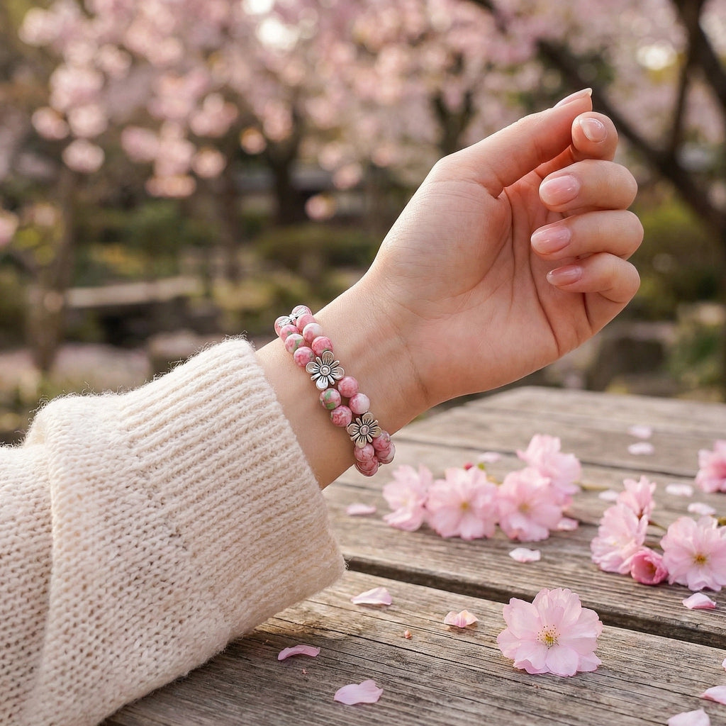 Correa Apple Watch de ágata auténtica, perlas naturales de colores, elástica y cómoda para mujer, elegante joya de muñeca, modelo Rodra