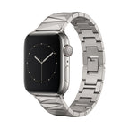 Correa Apple Watch de aleación, eslabones geométricos, acabado lujoso, ajustable, para mujer, modelo Gisca