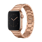 Correa Apple Watch de aleación, eslabones geométricos, acabado lujoso, ajustable, para mujer, modelo Gisca