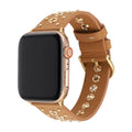 Pulsera de serraje para Apple Watch con remaches metálicos, hebilla ajustable, estilo contundente, modelo Tika
