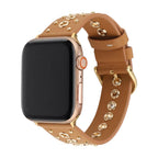 Pulsera de serraje para Apple Watch con remaches metálicos, hebilla ajustable, estilo contundente, modelo Tika