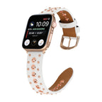 Pulsera de serraje para Apple Watch con remaches metálicos, hebilla ajustable, estilo contundente, modelo Tika