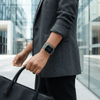 Correa Apple Watch, de piel serraje, de doble vuelta, para mujer, modelo Ermione