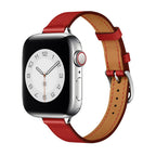 Correa para Apple Watch, costuras contrastadas, hebilla de espiga, estilo talabartero, modelo Ermia