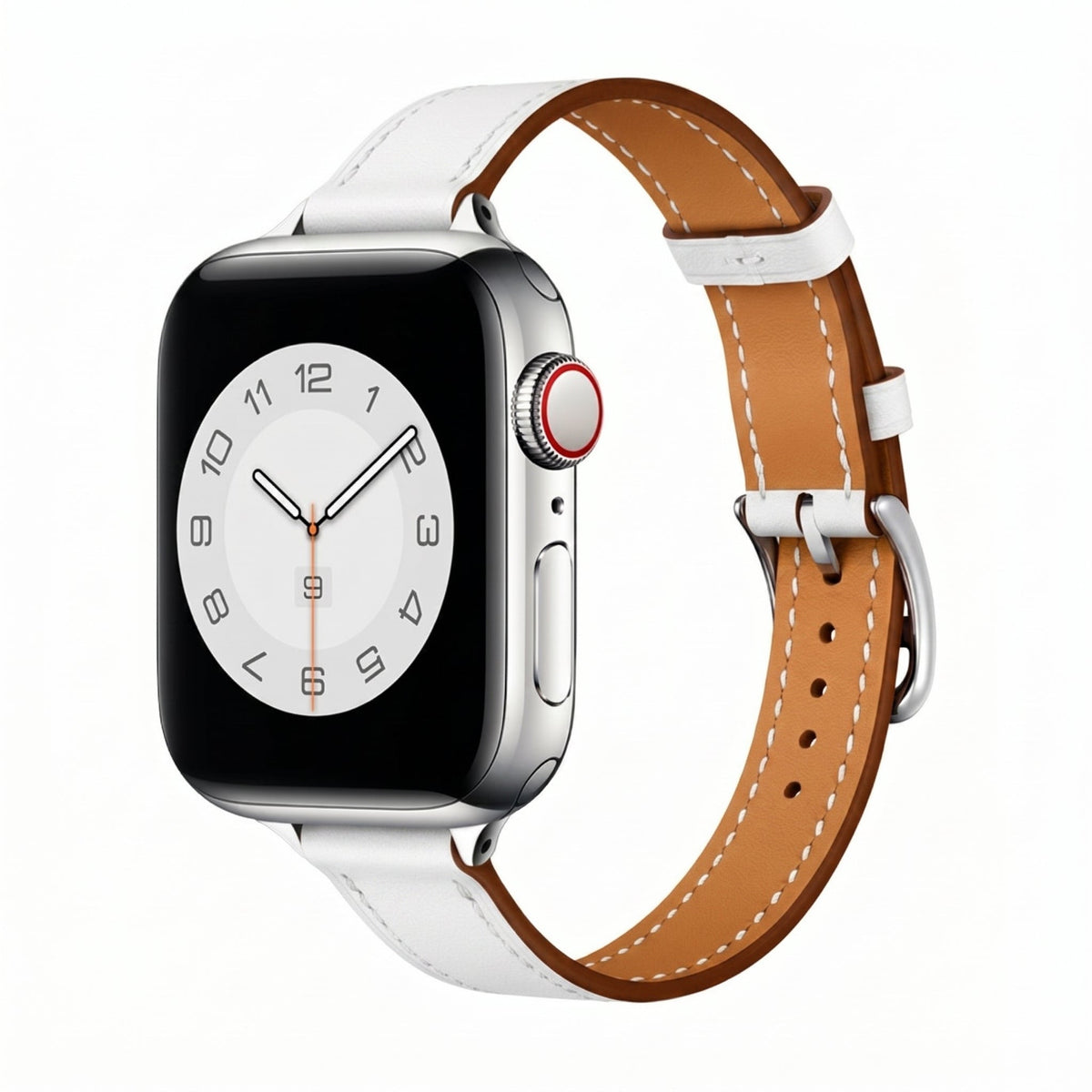 Correa para Apple Watch, costuras contrastadas, hebilla de espiga, estilo talabartero, modelo Ermia