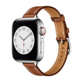 Correa para Apple Watch, costuras contrastadas, hebilla de espiga, estilo talabartero, modelo Ermia