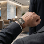 Correa Apple Watch, cierre magnético de dos secciones, costuras estilo silla de montar, modelo Ozias