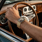 Correa Apple Watch de denim tejido, cierre magnético, modelo Aion