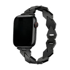 Correa Apple Watch de eslabones geométricos, motivo rombo, cierre mariposa, modelo Angla