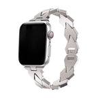 Correa Apple Watch de eslabones geométricos, motivo rombo, cierre mariposa, modelo Angla