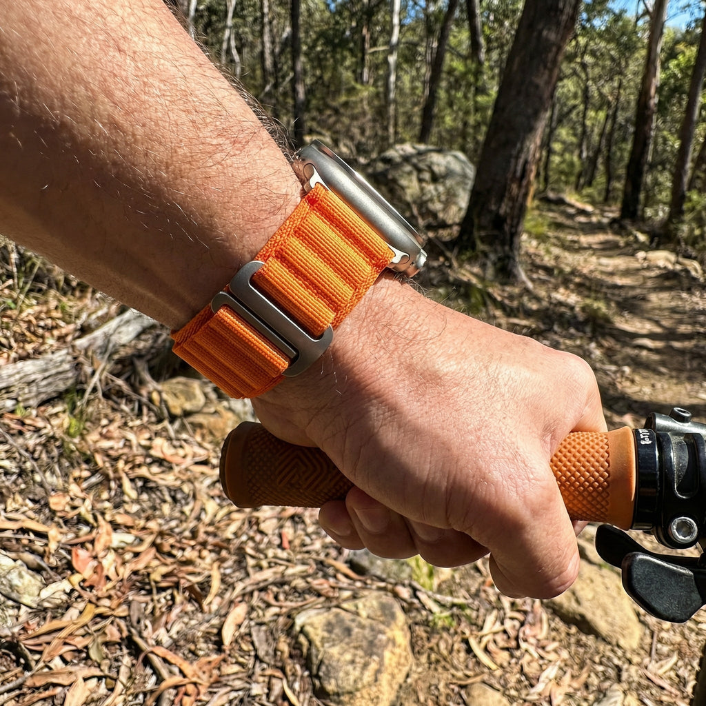 Correa de Apple Watch, de nailon con hebilla alpina, unisex, modelo Zane