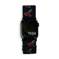 Correa Apple Watch de nailon floral, para mujer, modelo Elexia