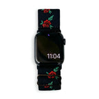 Correa Apple Watch de nailon floral, para mujer, modelo Elexia