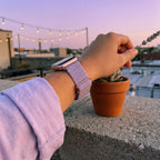 Correa de Apple Watch de nailon trenzado elástico, hebilla deslizante, modelo Zyra