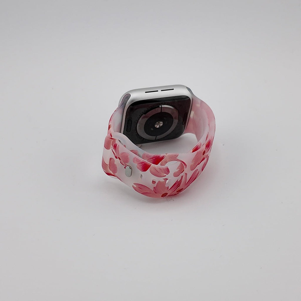 Correa Apple Watch, de silicona con estampado, para mujer, modelo Saroa