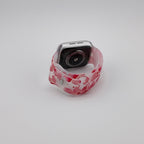 Correa Apple Watch, de silicona con estampado, para mujer, modelo Saroa