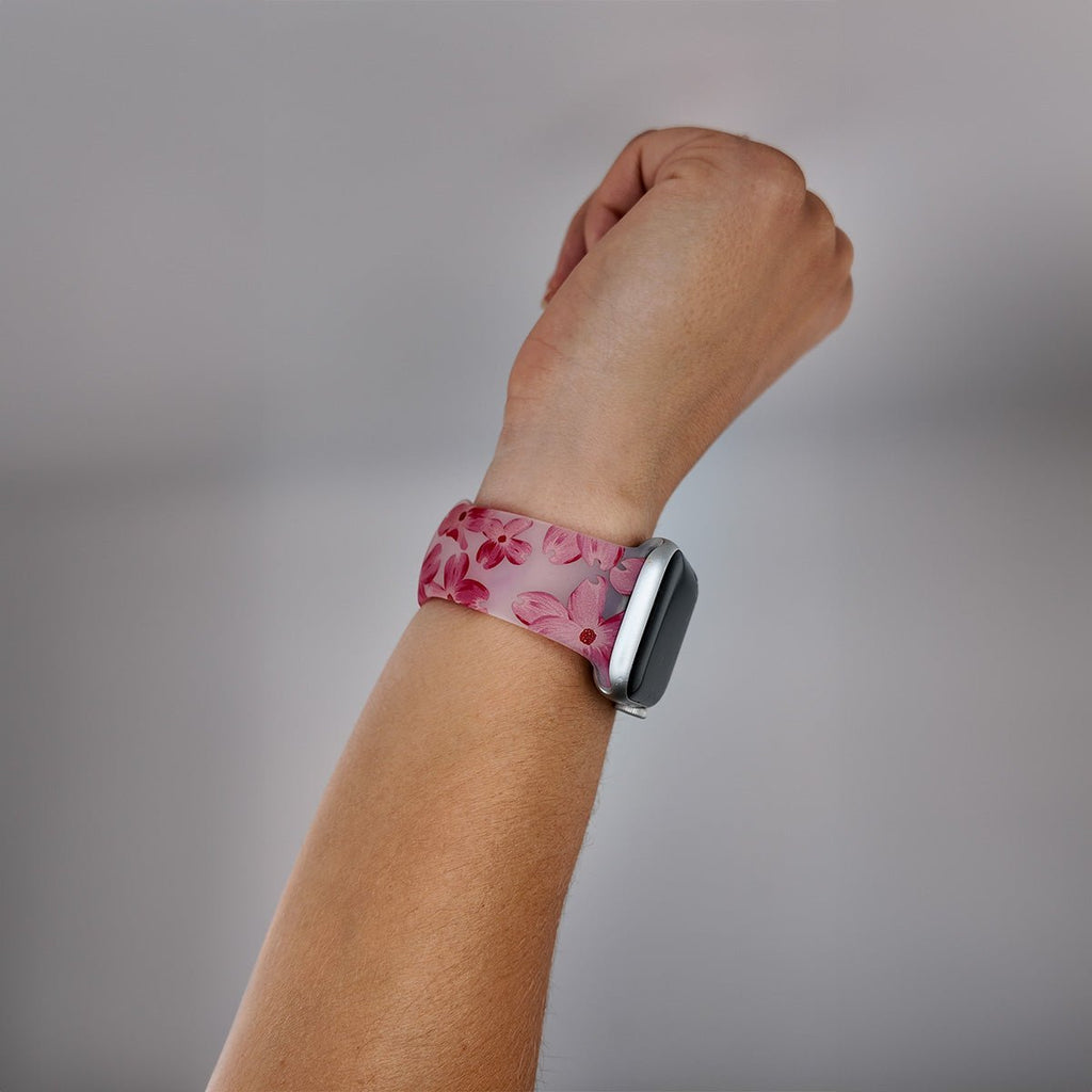 Correa Apple Watch, de silicona con estampado, para mujer, modelo Saroa