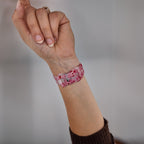 Correa Apple Watch, de silicona con estampado, para mujer, modelo Saroa