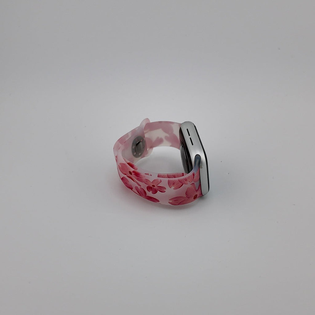 Correa Apple Watch, de silicona con estampado, para mujer, modelo Saroa