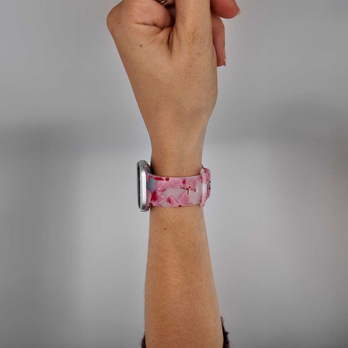 Correa Apple Watch, de silicona con estampado, para mujer, modelo Saroa