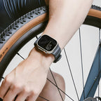Correa de silicona reforzada para Apple Watch, hebilla resistente, look moderno para Apple Watch 44-49mm, modelo Sadius