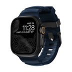 Correa de silicona reforzada para Apple Watch, hebilla resistente, look moderno para Apple Watch 44-49mm, modelo Sadius