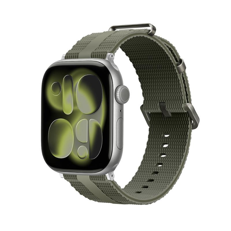 Pulsera de silicona texturizada para Apple Watch, con hebilla robusta de acero inoxidable, comodidad absoluta, modelo Guetta