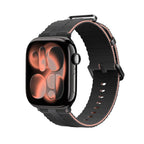 Pulsera de silicona texturizada para Apple Watch, con hebilla robusta de acero inoxidable, comodidad absoluta, modelo Guetta