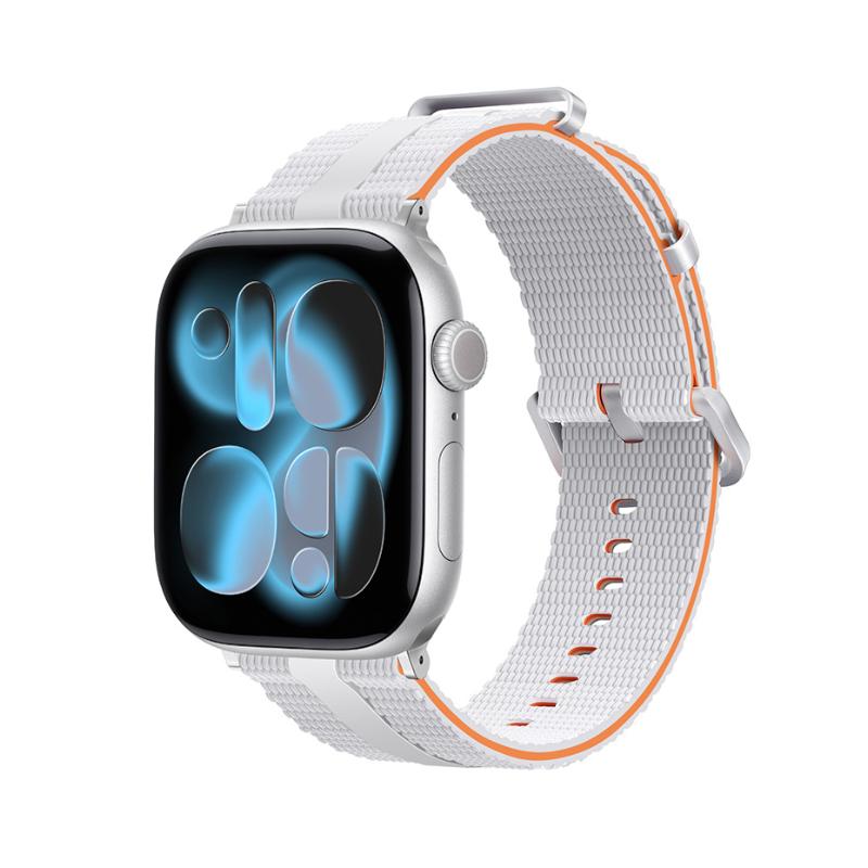 Pulsera de silicona texturizada para Apple Watch, con hebilla robusta de acero inoxidable, comodidad absoluta, modelo Guetta