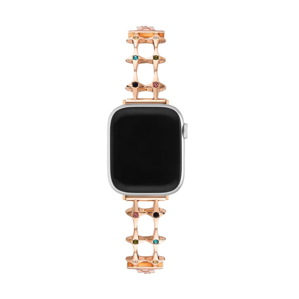 Correa Apple Watch de estrellas, para mujer, circonitas de colores, modelo Érima