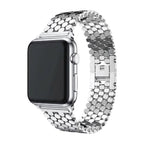 Correa Apple Watch de malla de escamas hexagonales, cierre desplegable, modelo Zeldia