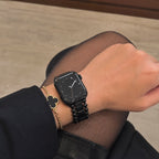 Pulsera para Apple Watch de cuentas redondas y eslabones rectangulares, cierre mariposa, modelo Anya
