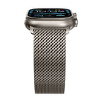 Correa de acero inoxidable para Apple Watch, malla milanesa, cierre táctico, modelo Elanko