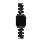 Correa Apple Watch de acero inoxidable, eslabones de onda triangular, acabado cepillado, modelo Azia