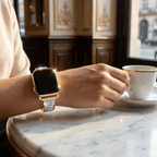 Correa Apple Watch, con lentejuelas, para mujer, modelo Douwa