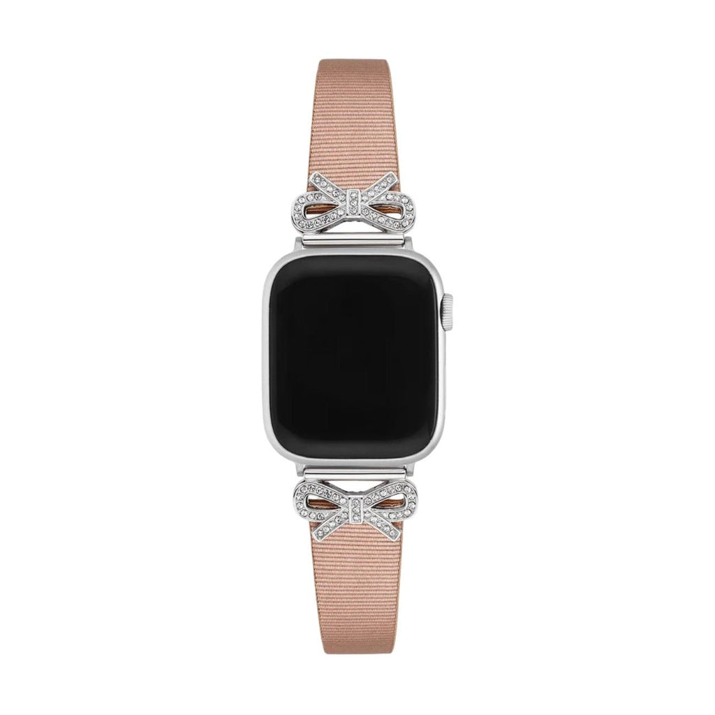 Correa para Apple Watch, cinta texturizada con lazos engastados con strass, para mujer, modelo Ravia
