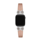 Correa para Apple Watch, cinta texturizada con lazos engastados con strass, para mujer, modelo Ravia